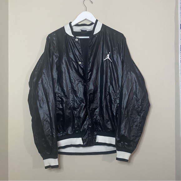 Jordan Woven 2.0 Varsity Jacket Black - Picture 4 of 12